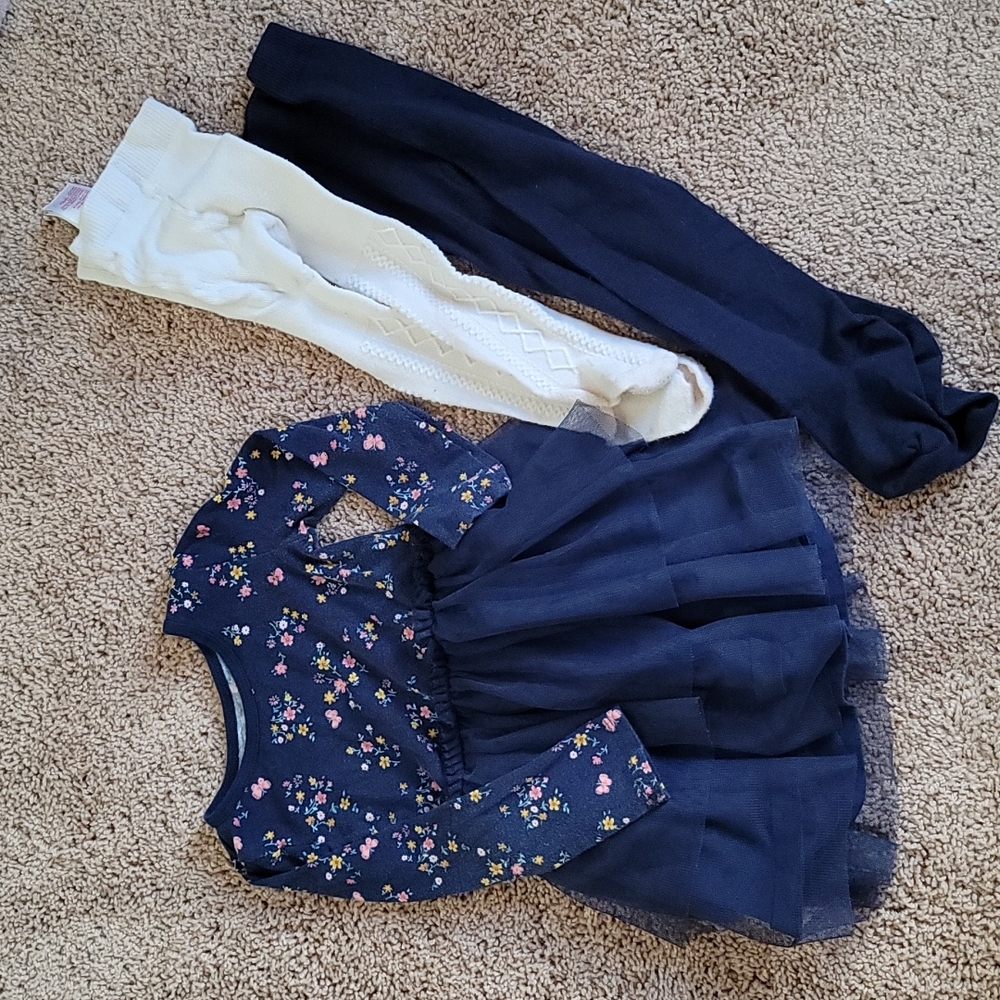 2T dress and tights